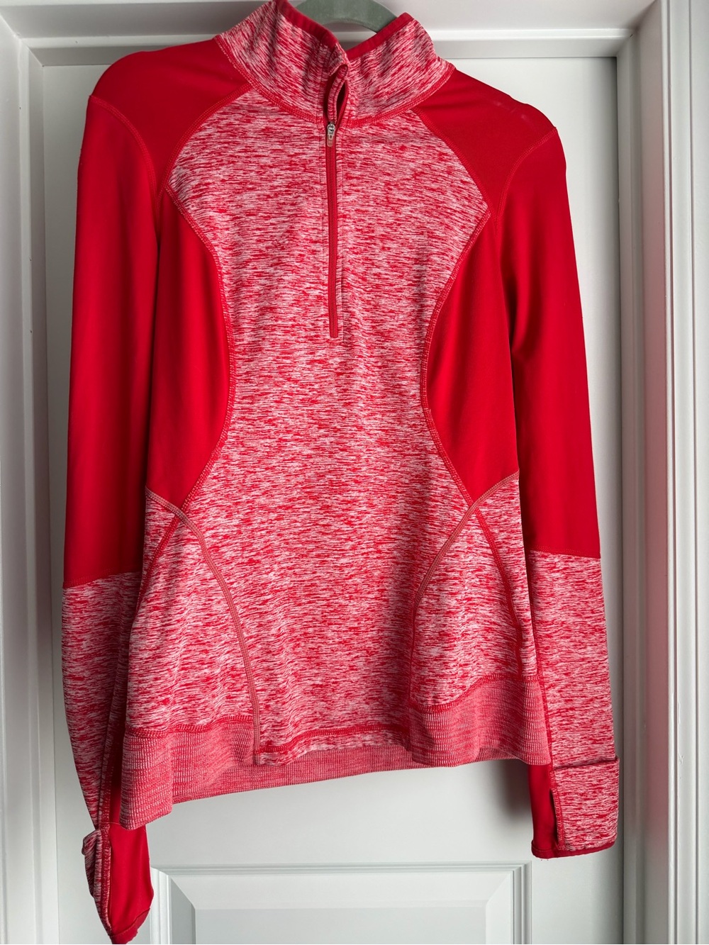 Women's Red Quarter-Zip Active Pullover